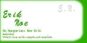 erik noe business card